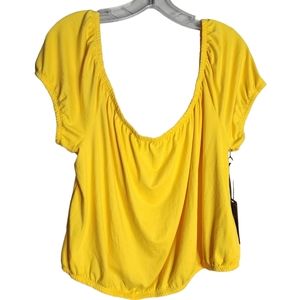 Love university women's yellow top size 3X